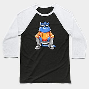 Cool Street Cat Baseball T-Shirt